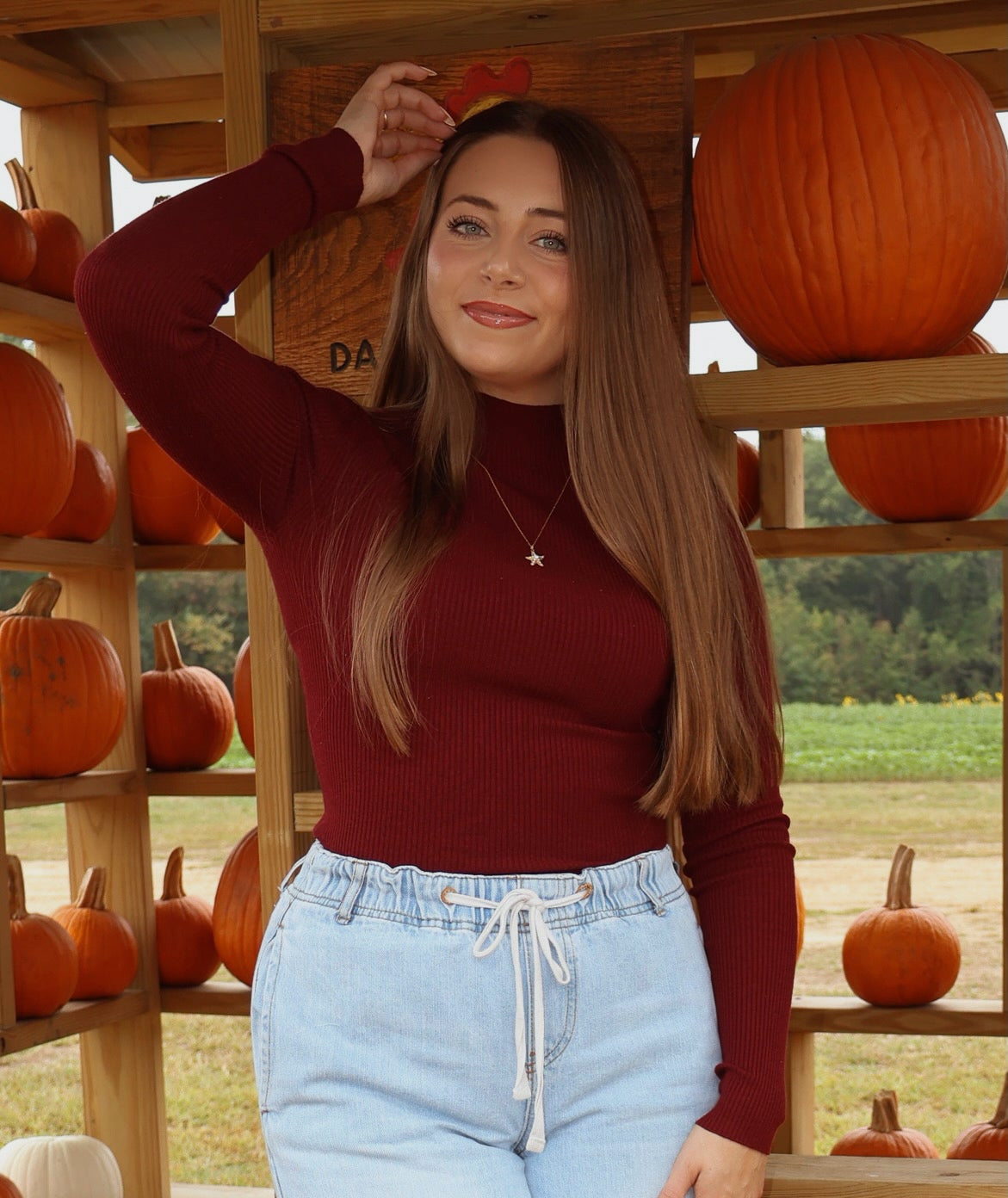 Ribbed Long Sleeve Top