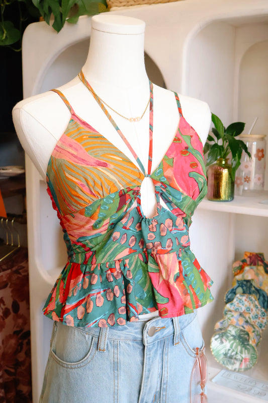 Tropical Daydream Halter Top