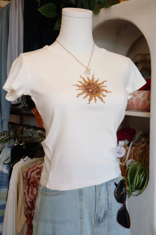 Sun Graphic Babydoll Tee
