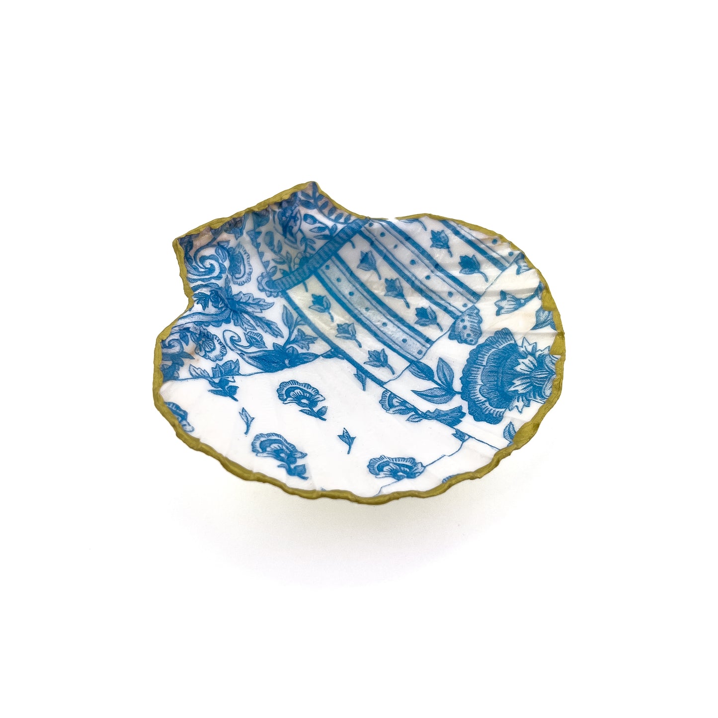 Blue Seashell Jewelry Dish
