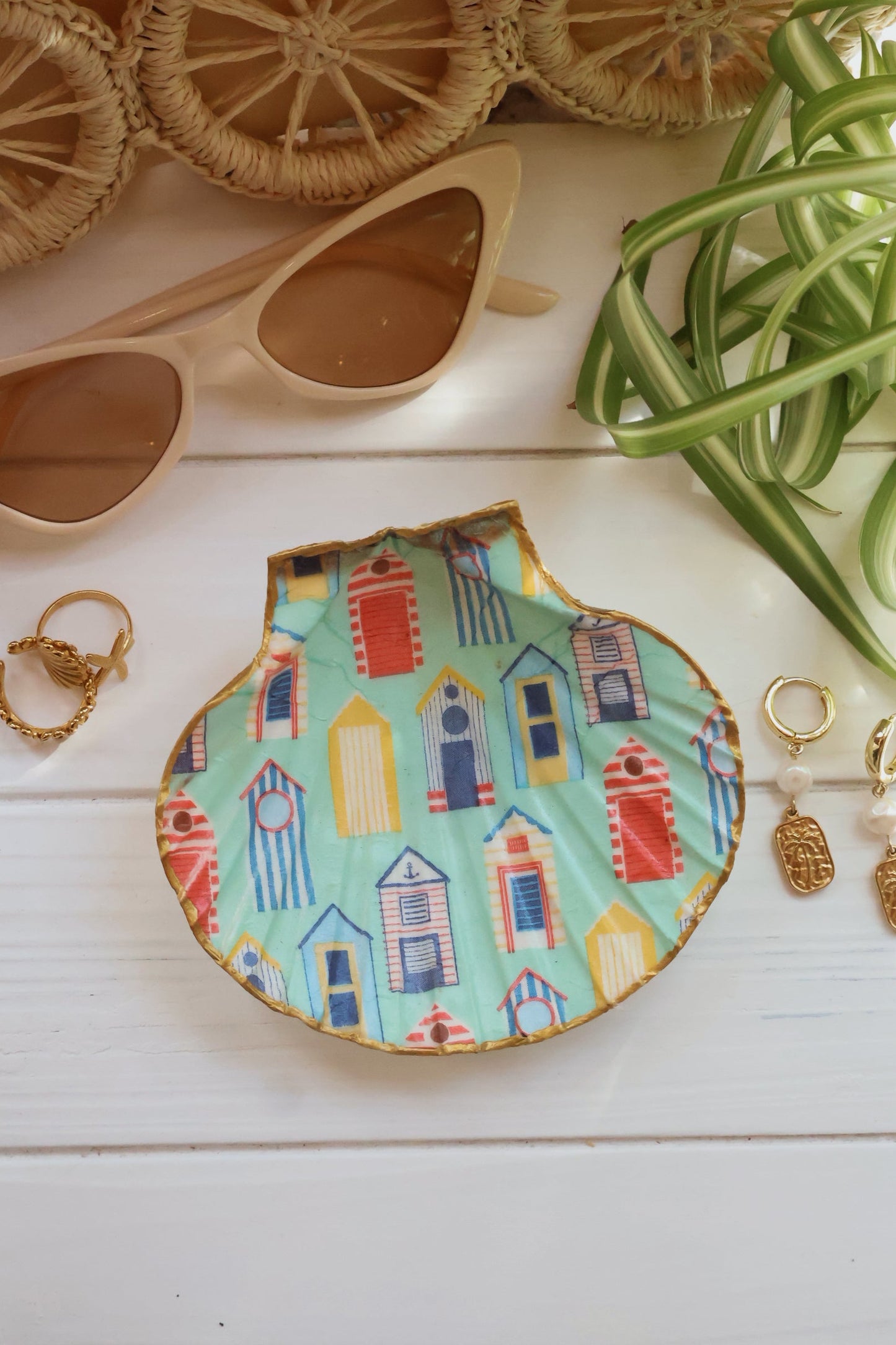 Beach House Seashell Jewelry Dish