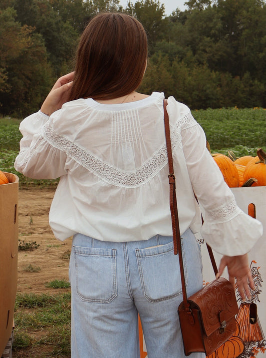 Boho Crochet Lace Blouse