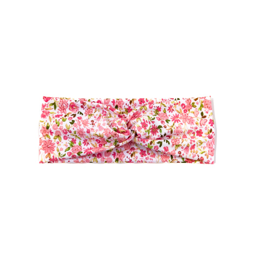 Pink Floral Headband