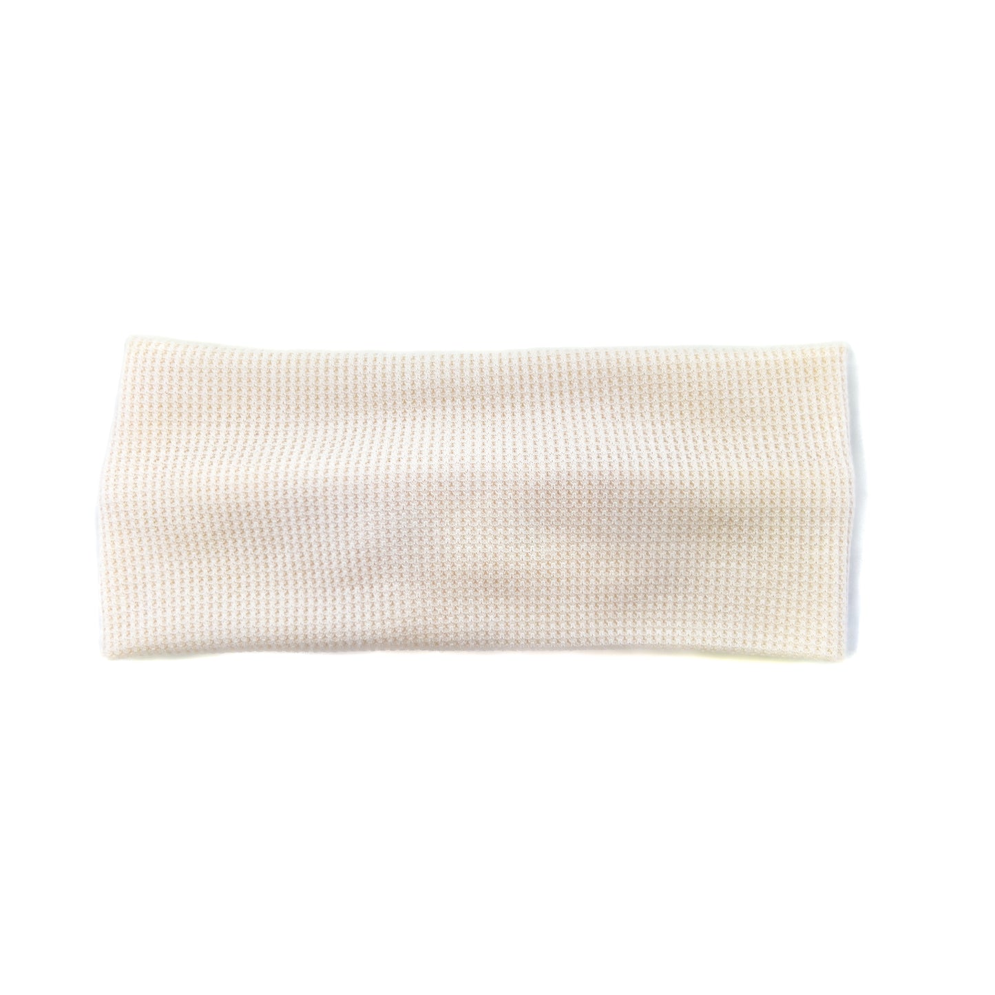 Cream Waffle Knit Headband