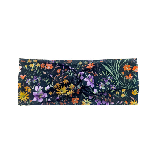 Black Floral Headband