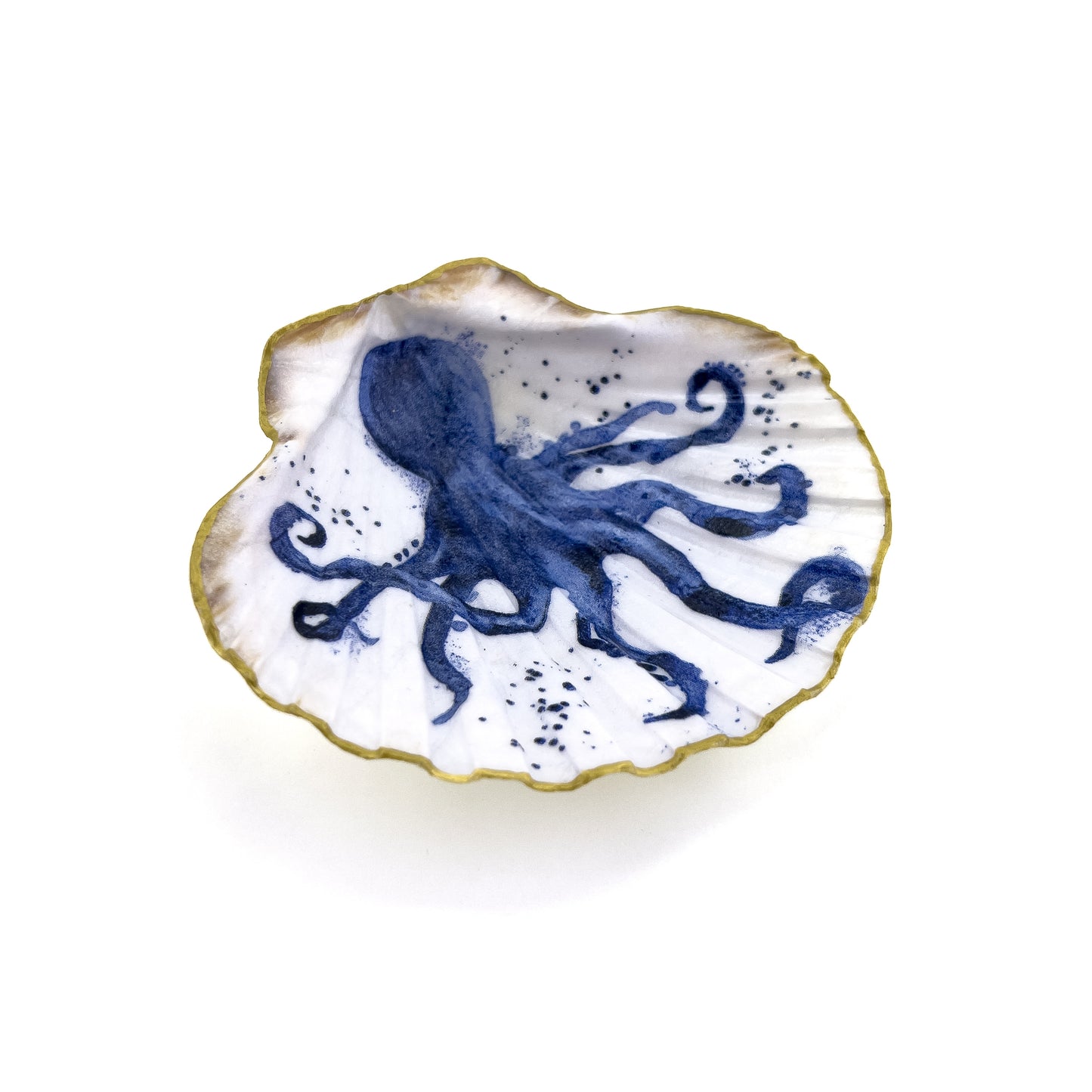 Octopus Seashell Jewelry Dish