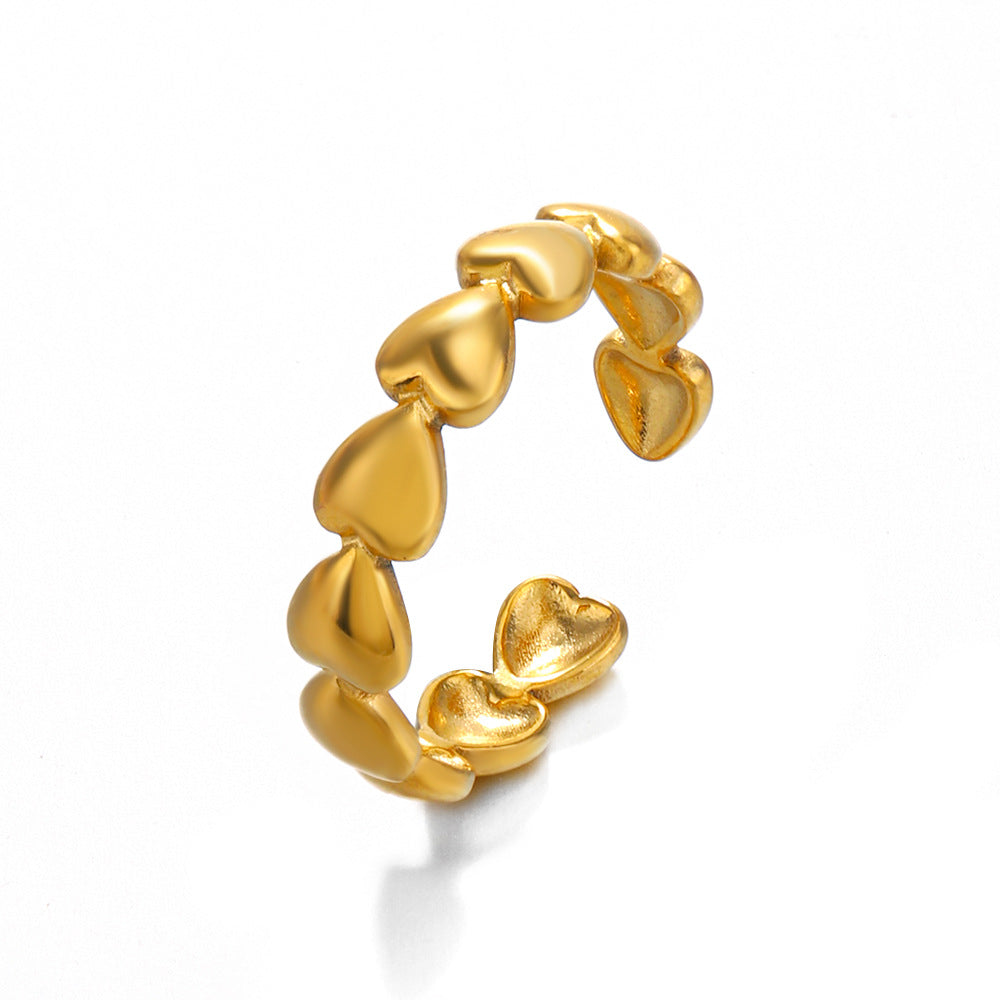 Heart Band Ring 18k