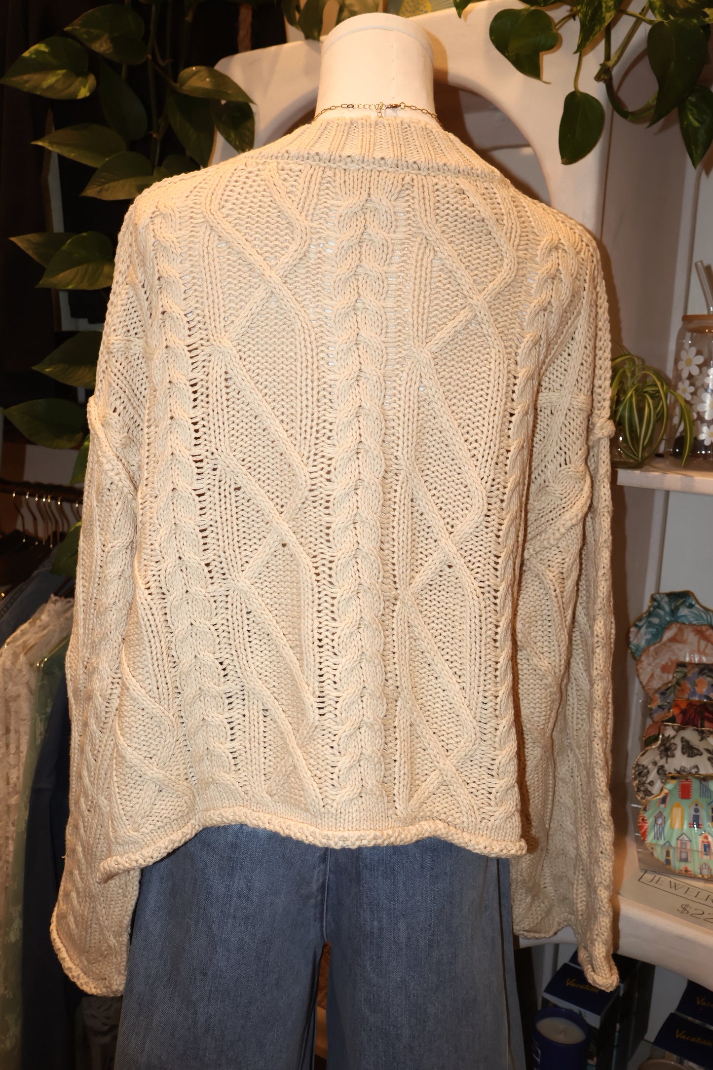 Oversized Cable Knit Sweater