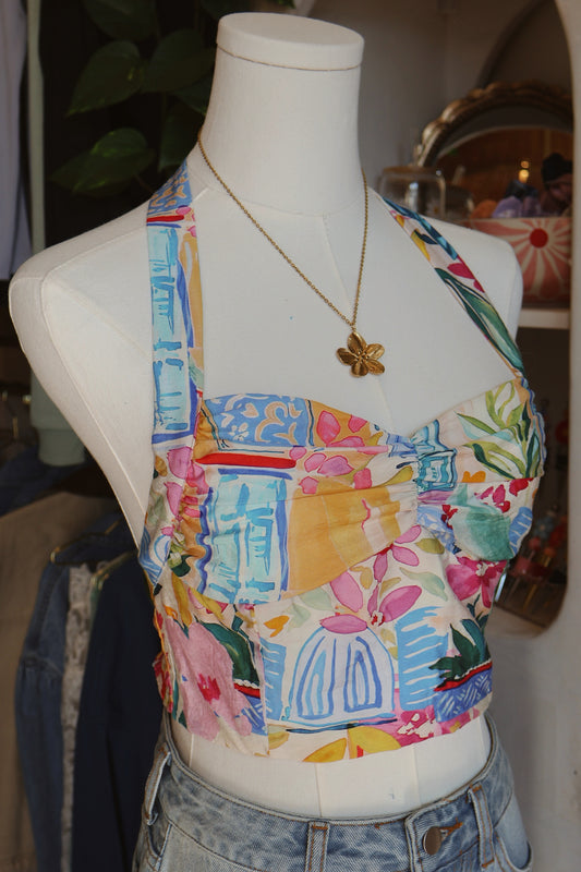 Coastal Italy Crop Top