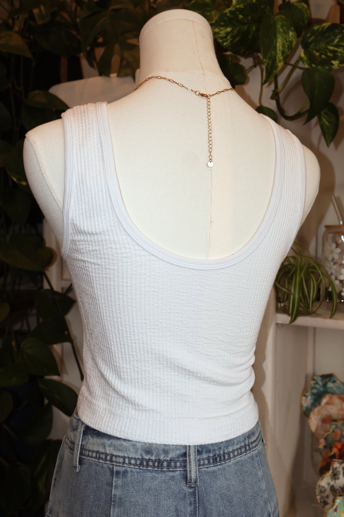 Seamless UV Neck Reversible Tank Top