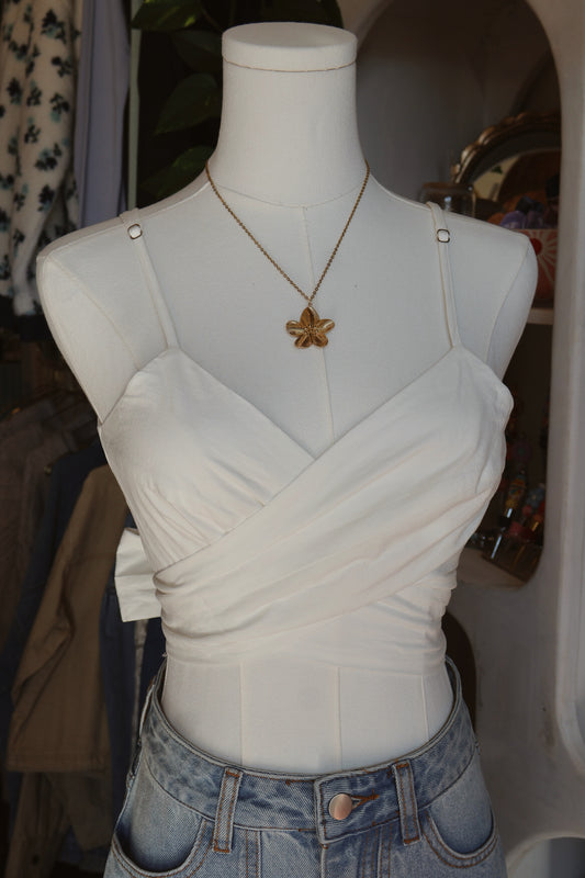 White Wrap Tank