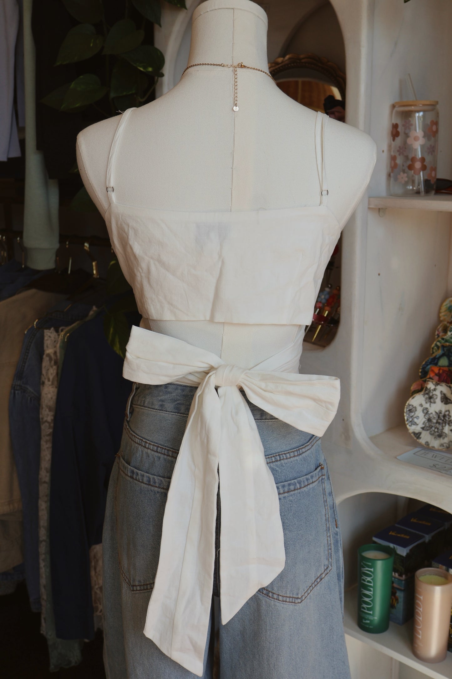 White Wrap Tank