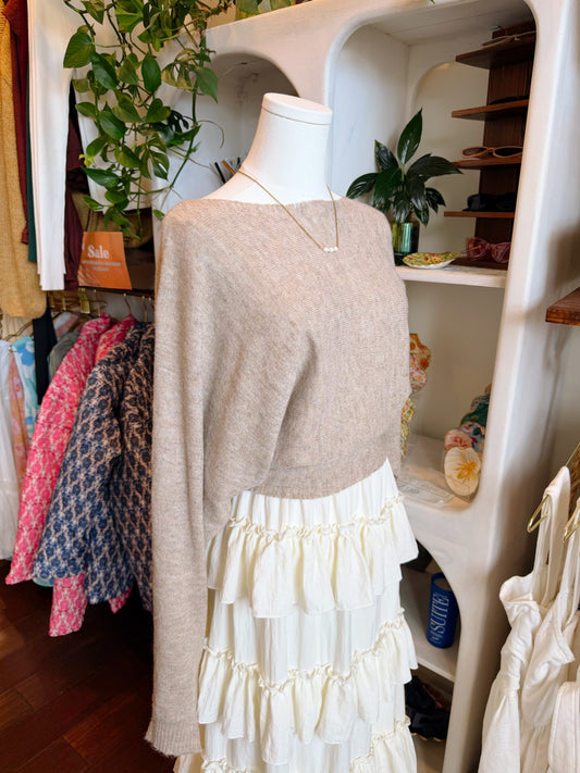 Slouchy Dolman Sleeve Knit Sweater