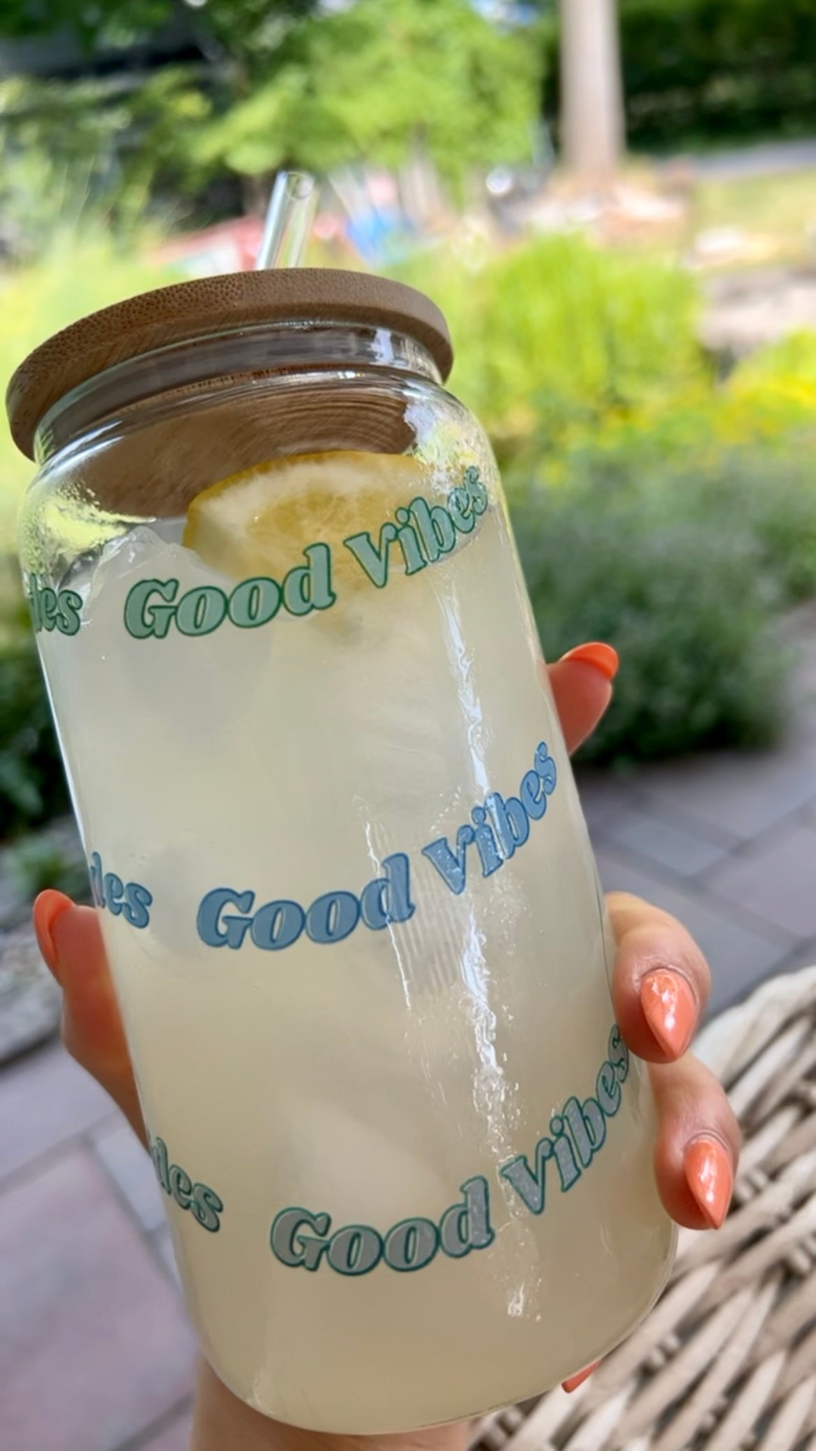 High Tides, Good Vibes - 16 Fl. oz Glass Can