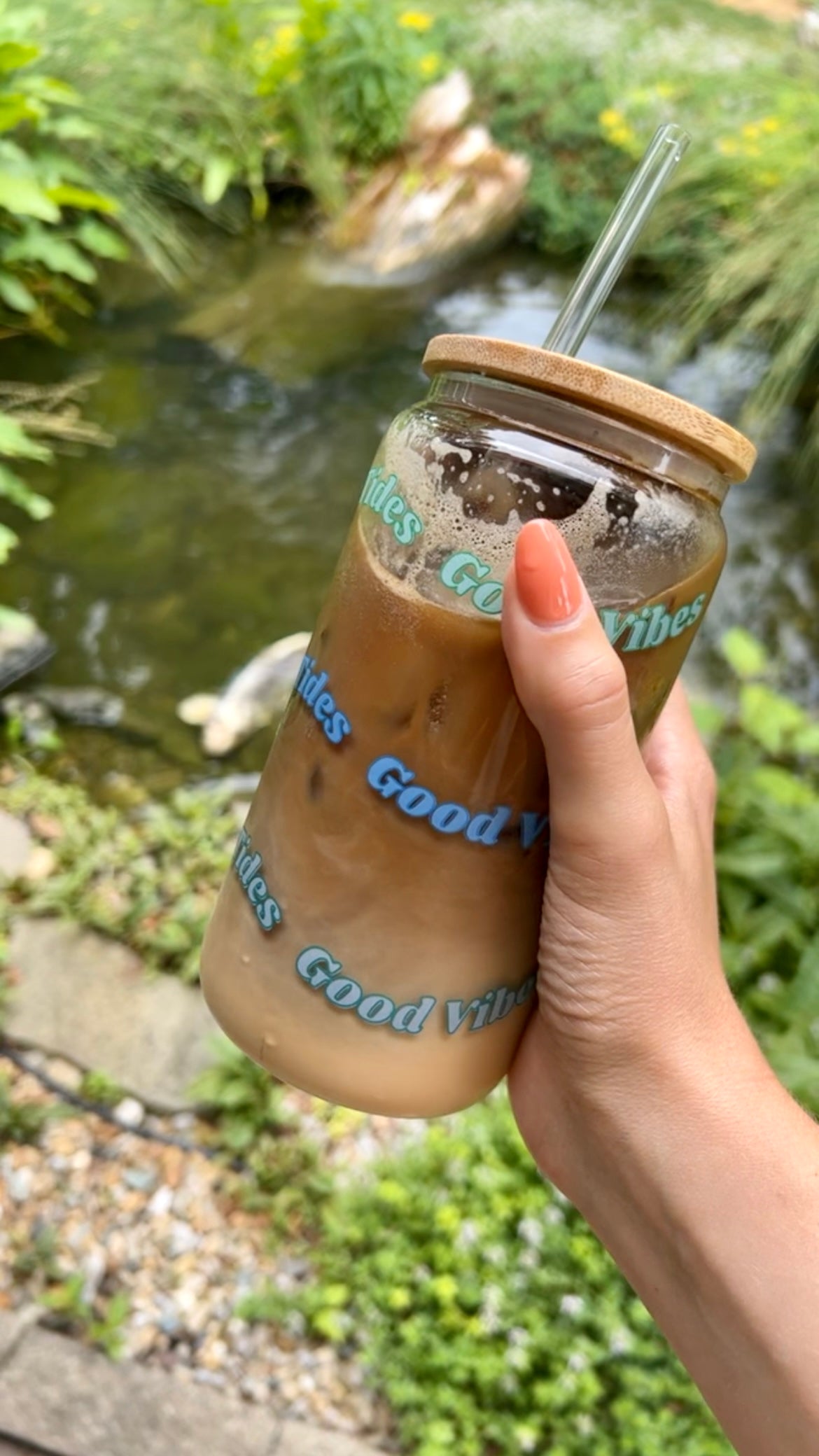 High Tides, Good Vibes - 16 Fl. oz Glass Can