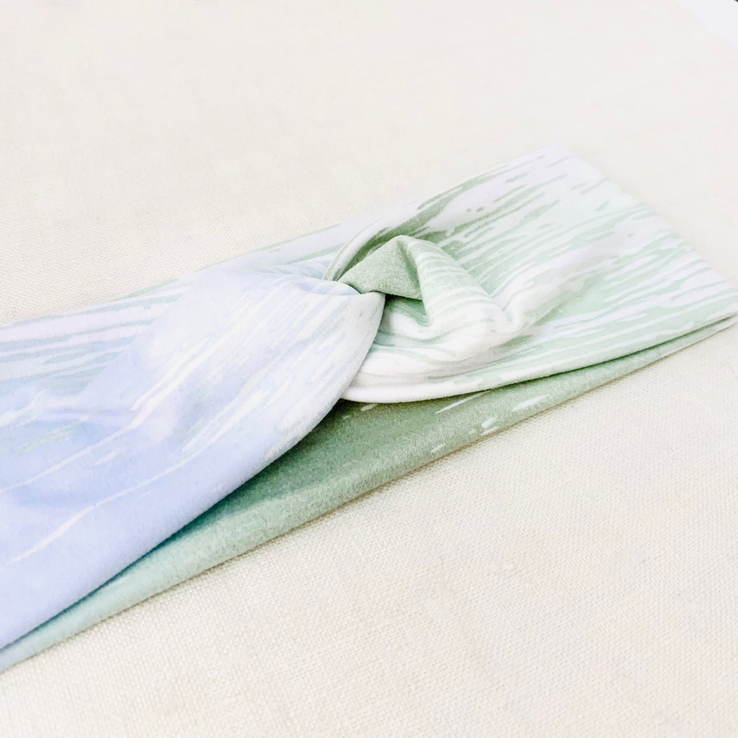 Green Stripe Headband