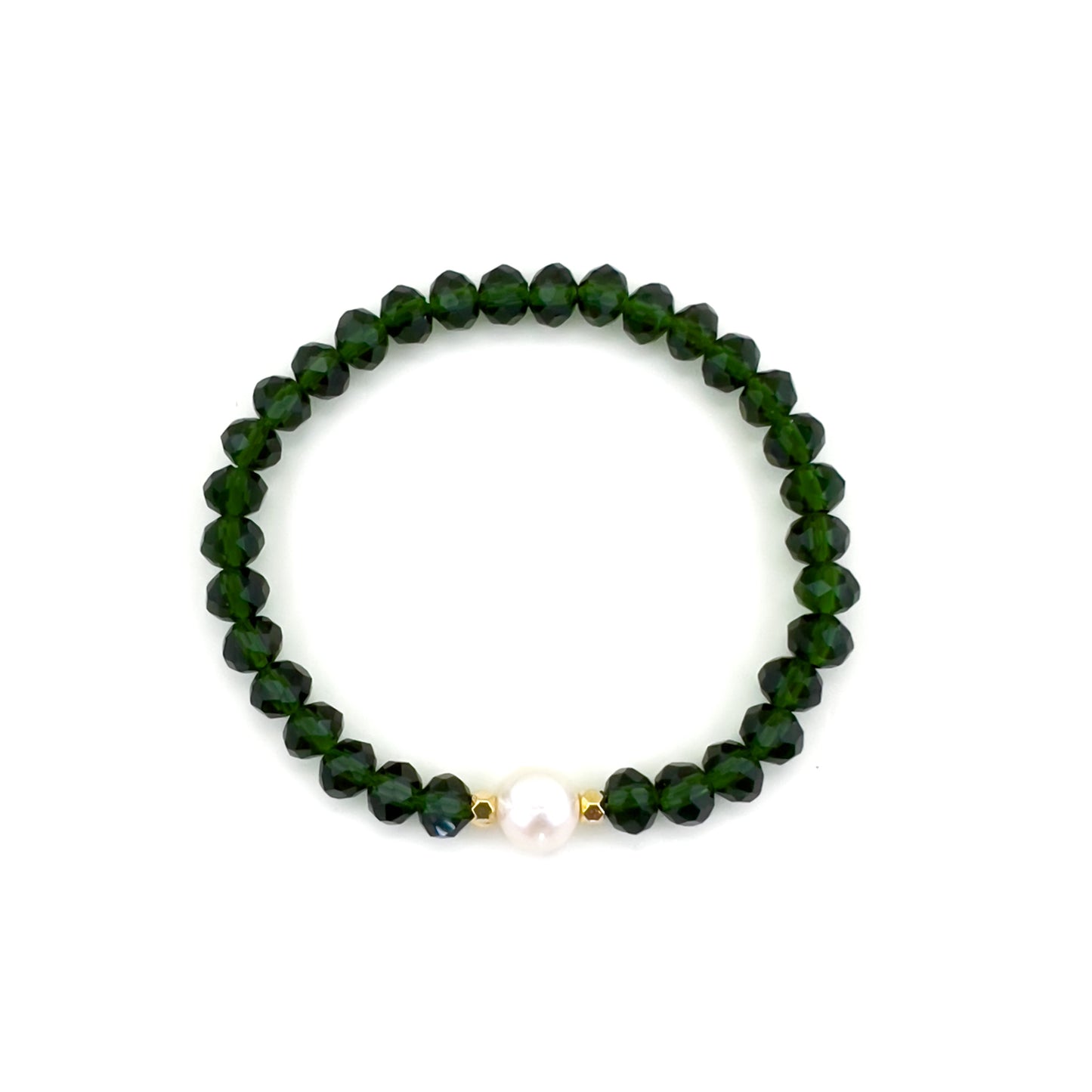 Emerald & Pearl Bracelet