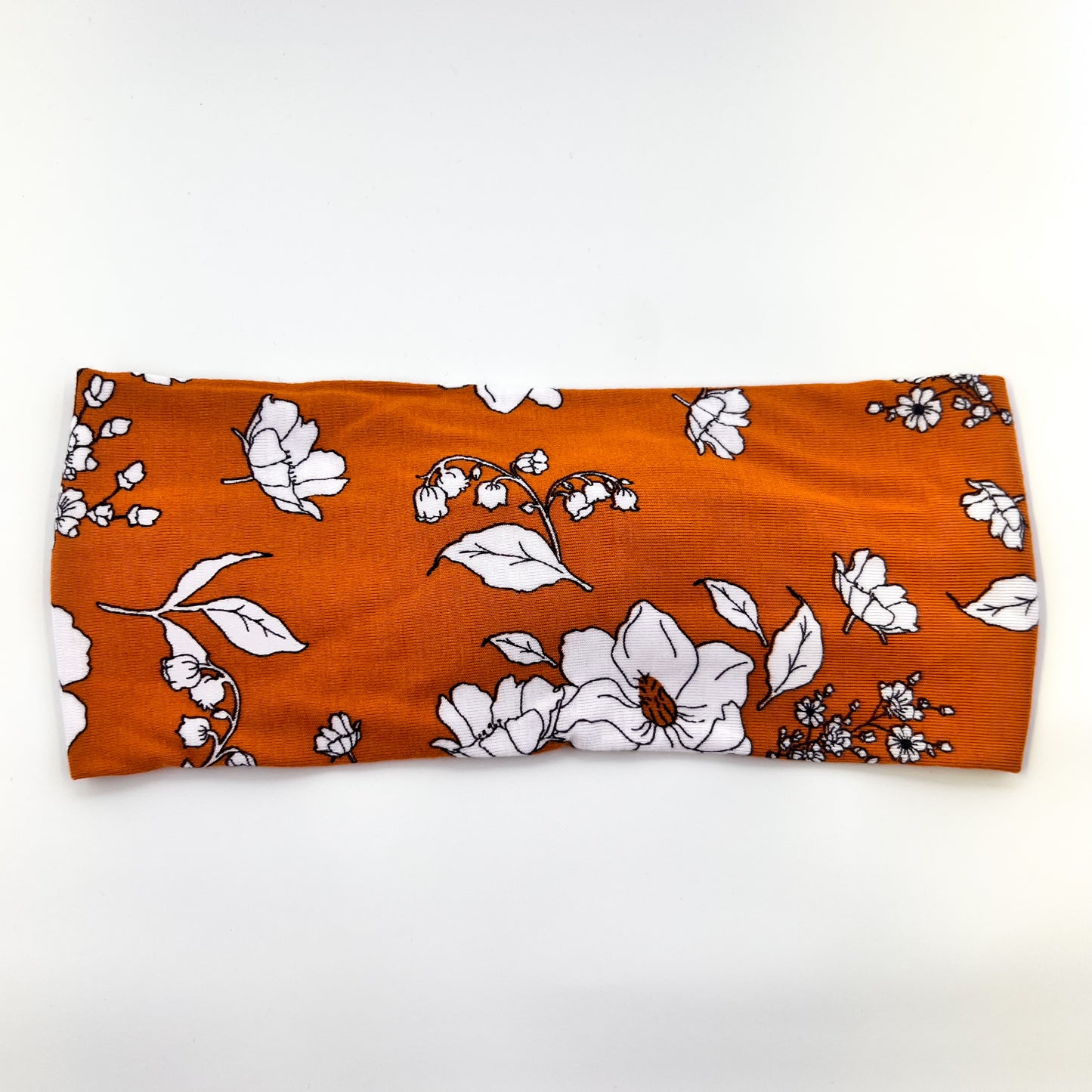 Orange Floral Headband