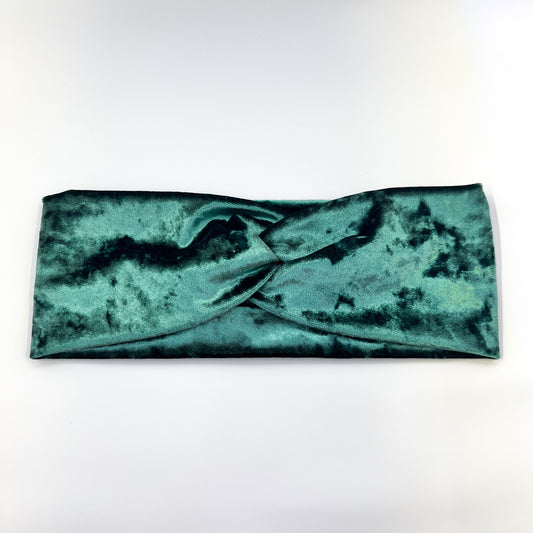 Green Velvet Headband