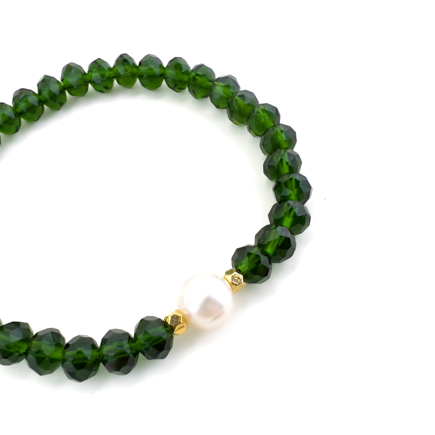 Emerald & Pearl Bracelet