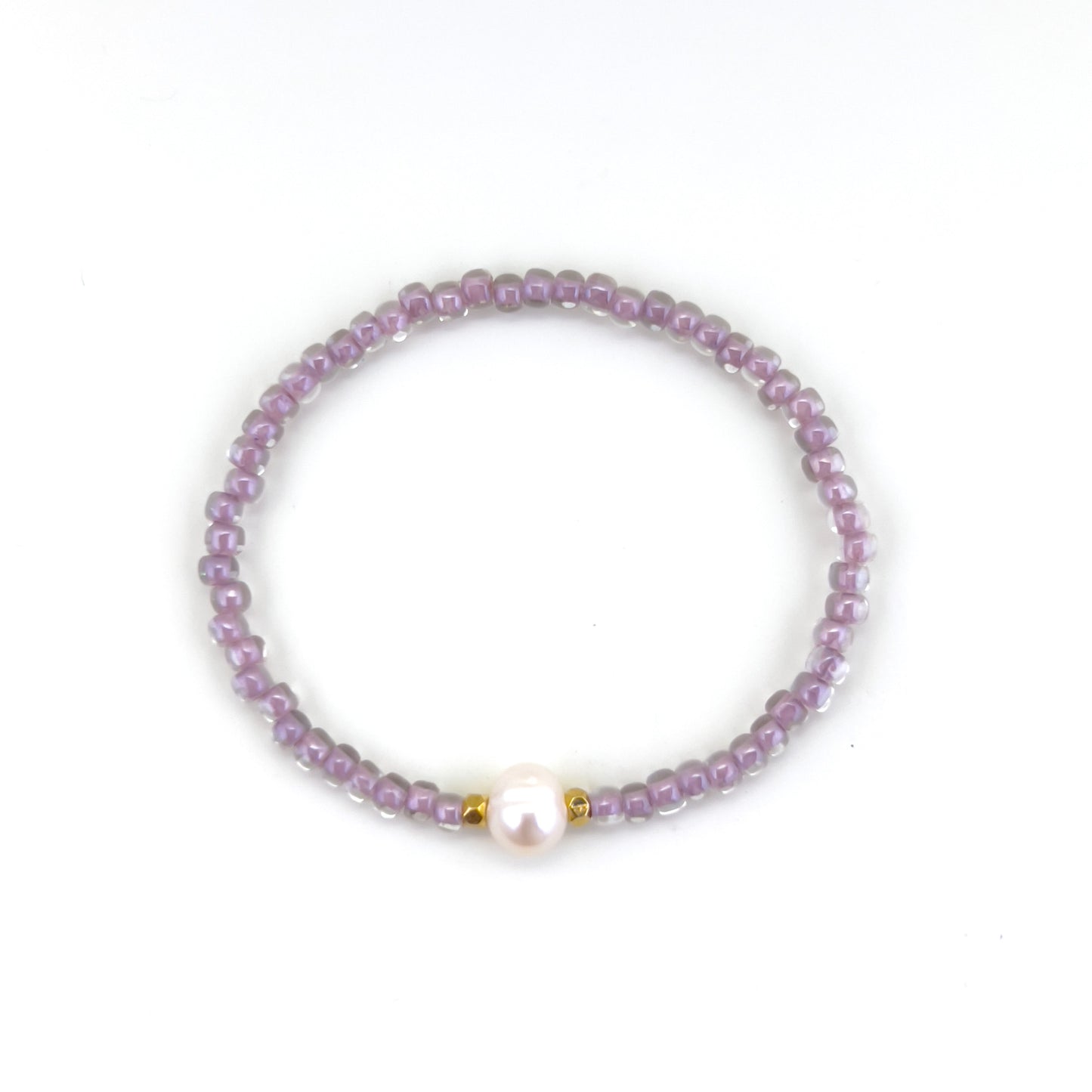 Lilac & Pearl Bracelet