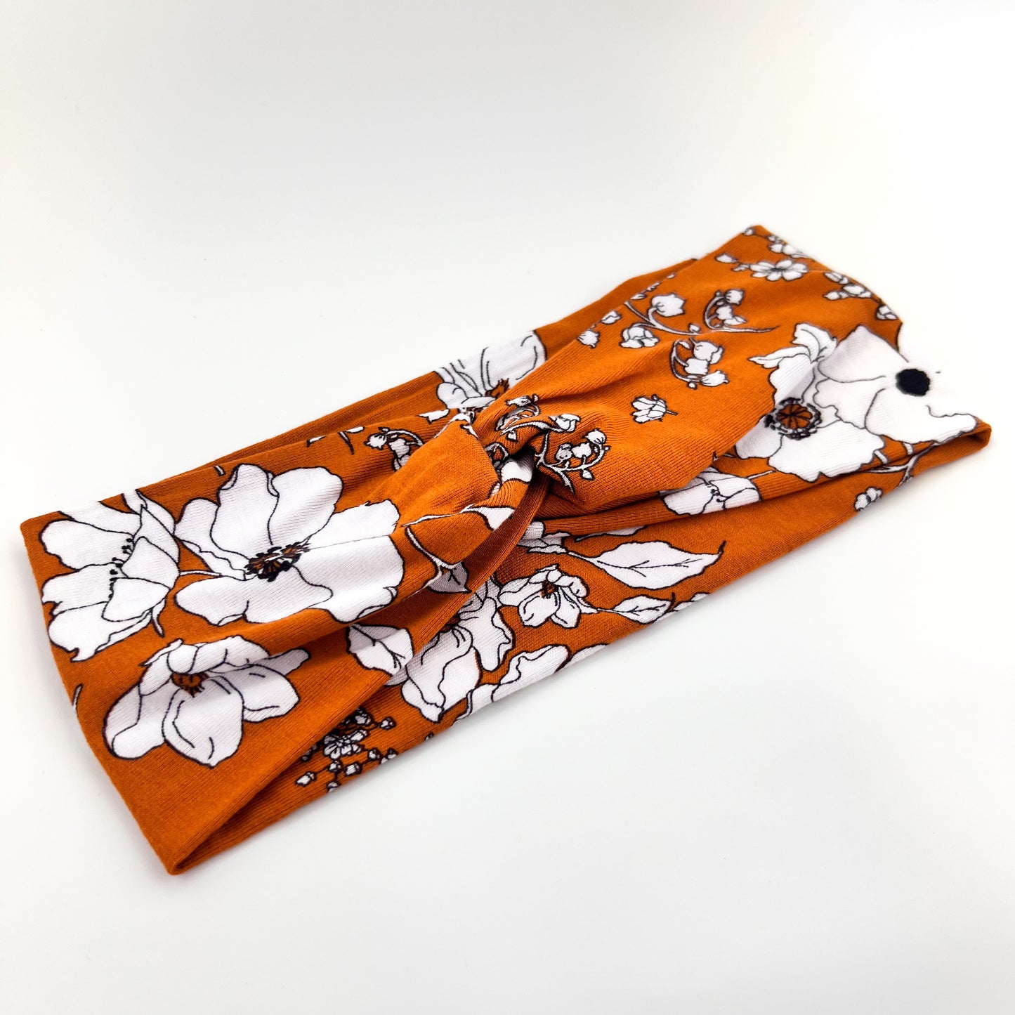Orange Floral Headband