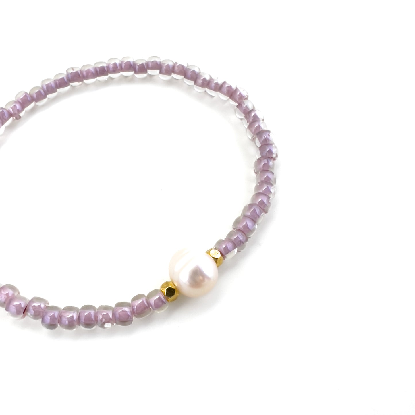 Lilac & Pearl Bracelet