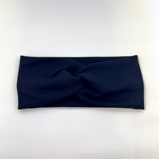 Black Waffle Headband