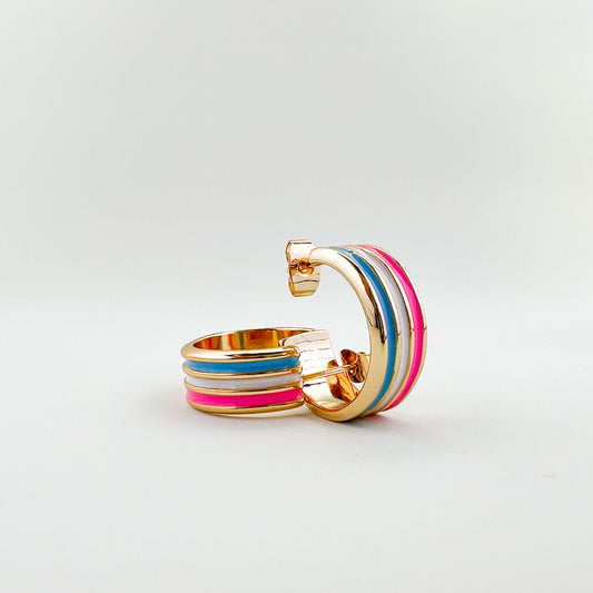 Pastel Hoops