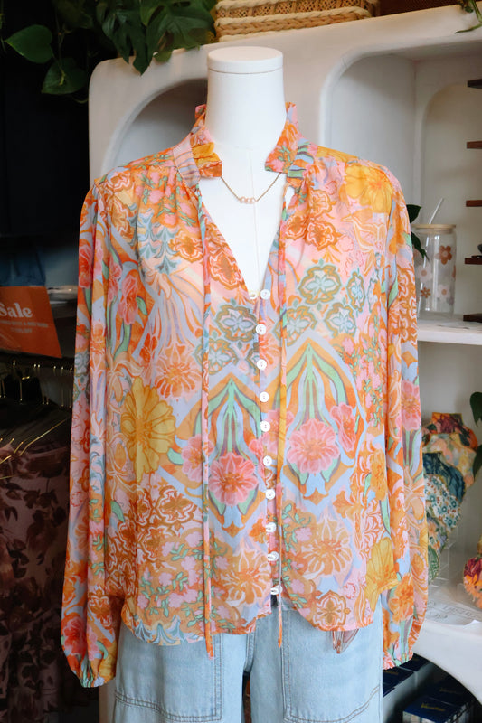 Paisley Long Sleeves Blouse