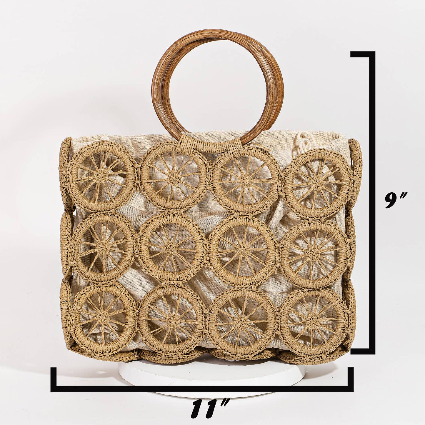 Boho Multi Circle Summer Beach Bag