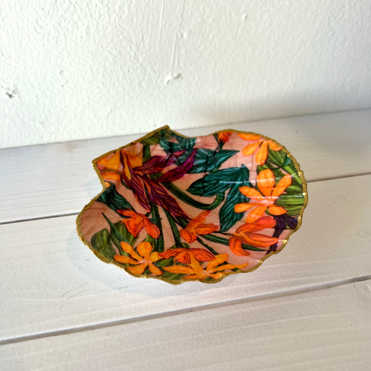Tropical Seashell Jewelry Dish