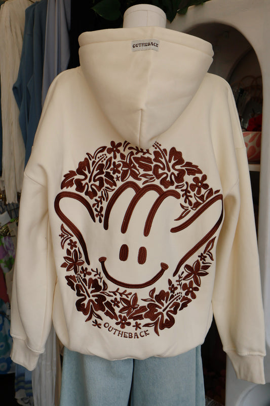 OTB Shaka Cream Hoodie