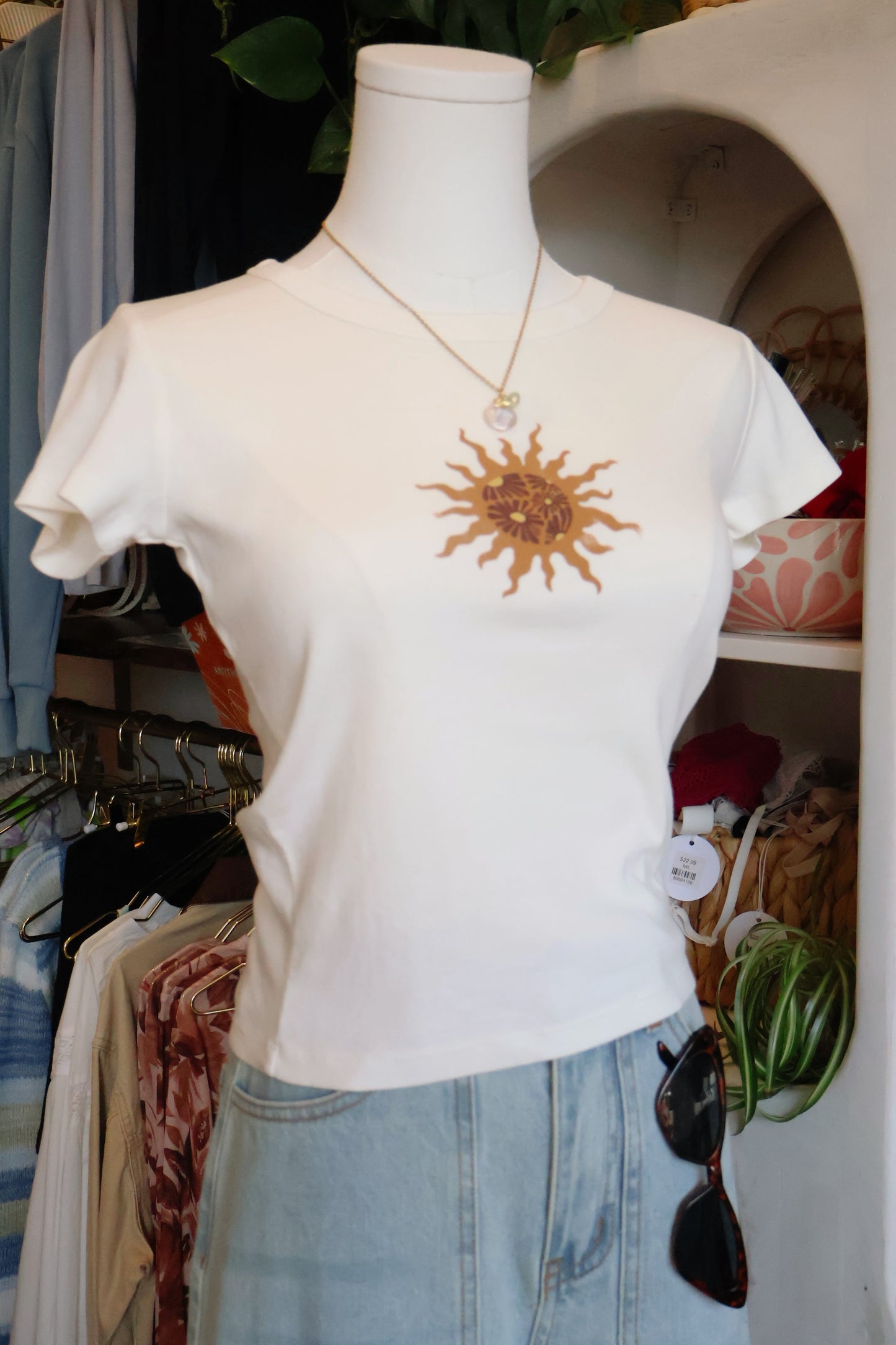 Sun Graphic Babydoll Tee