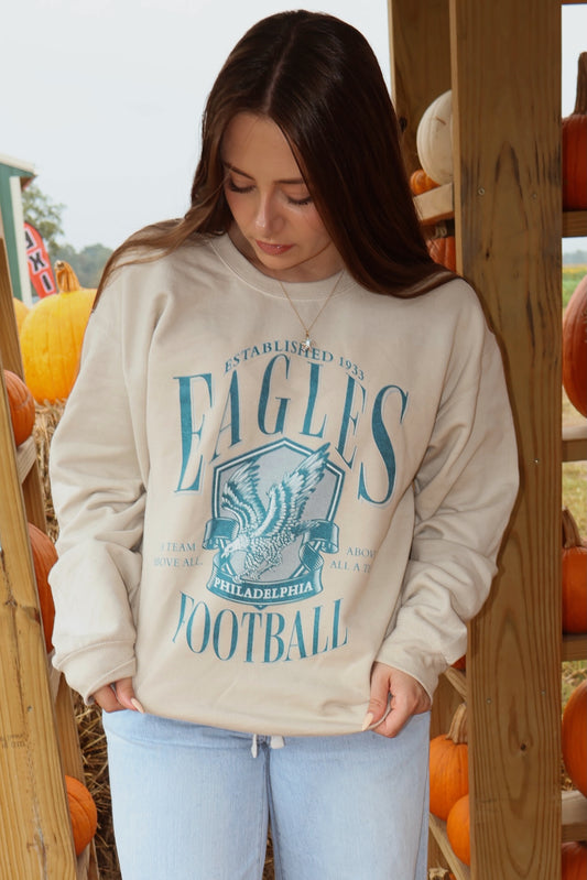 Philadelphia Eagles Football Crewneck