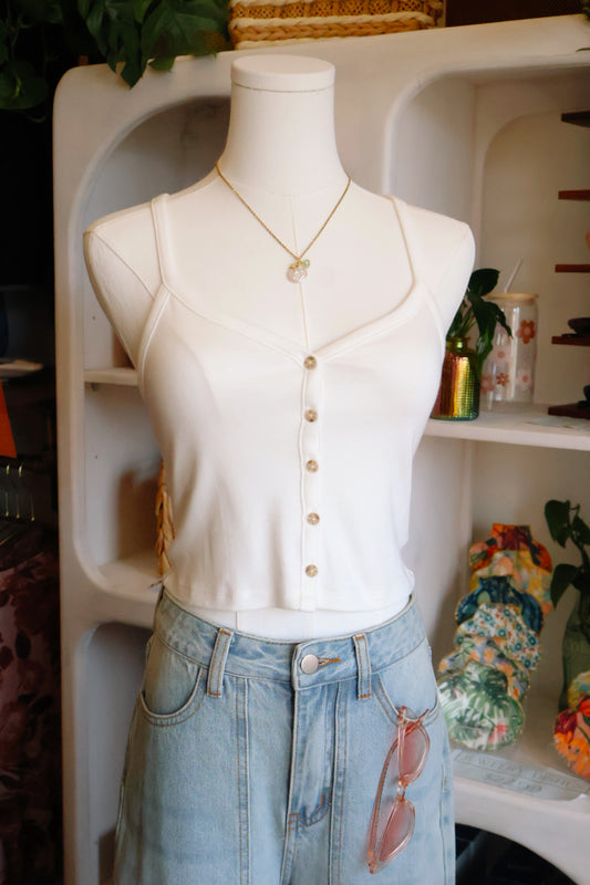 Button Closure Cami Top