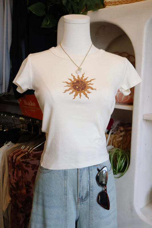 Sun Graphic Babydoll Tee