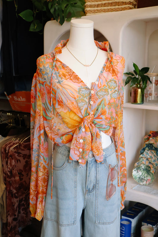Paisley Long Sleeves Blouse