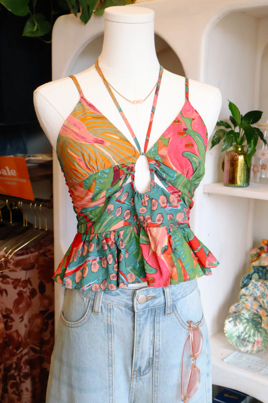 Tropical Daydream Halter Top
