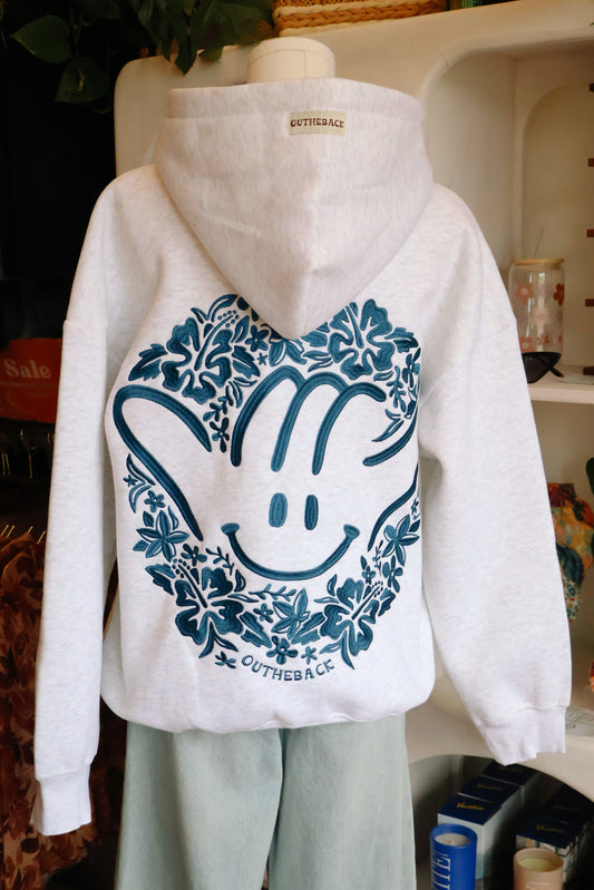 OTB Shaka Gray Hoodie