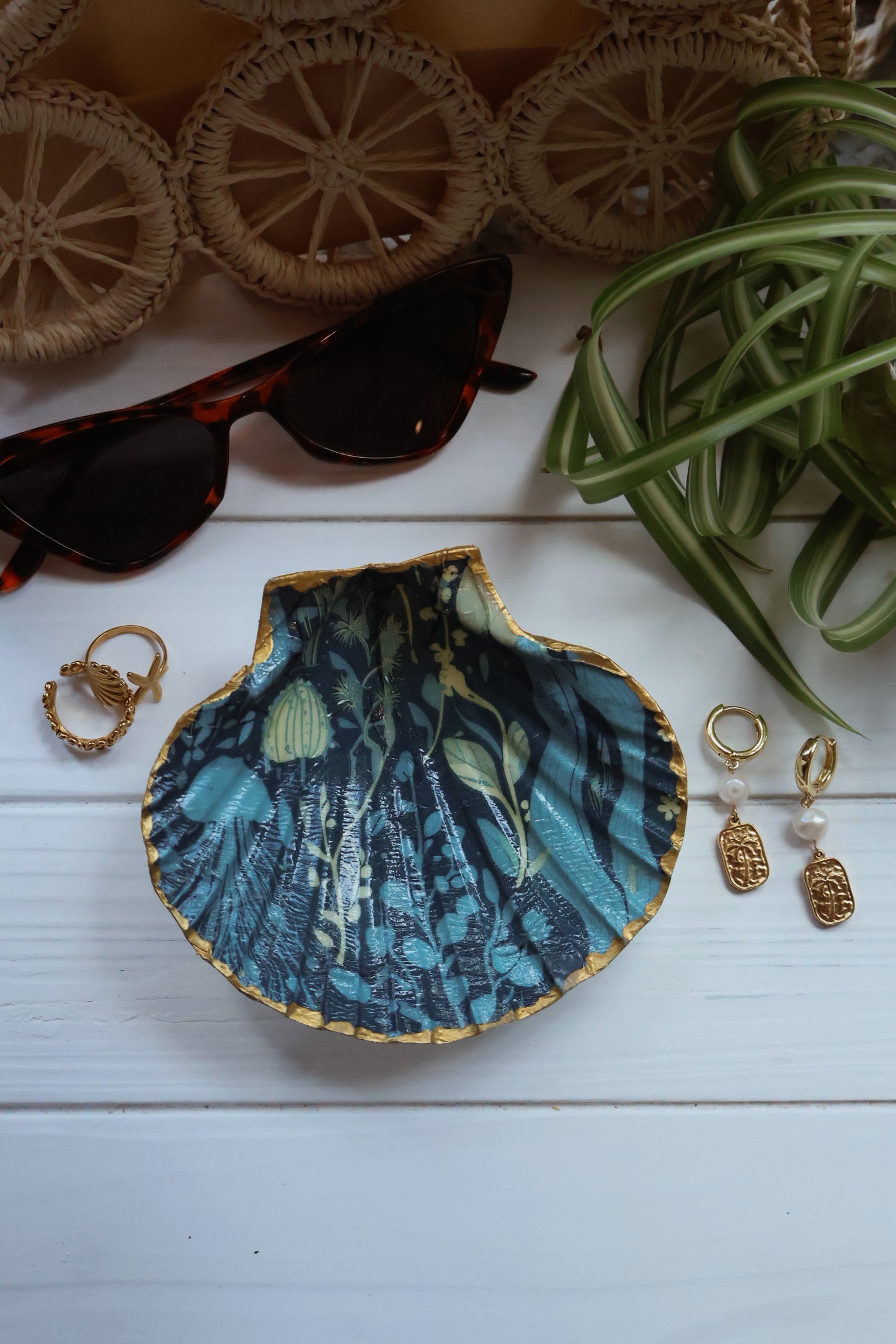 Jellyfish Seashell Jewelry Dish