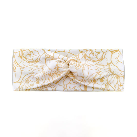 Cream Floral Headband