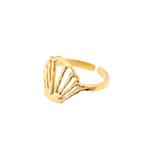 Scallop Shell Ring 18k