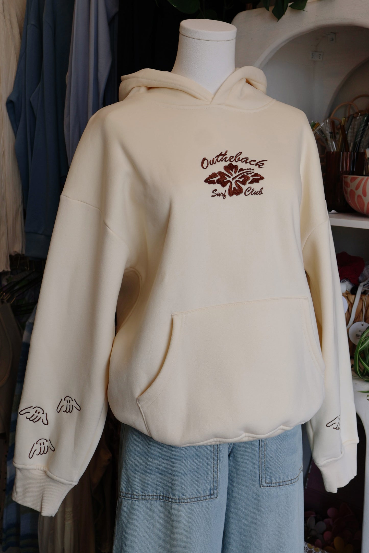 OTB Shaka Cream Hoodie