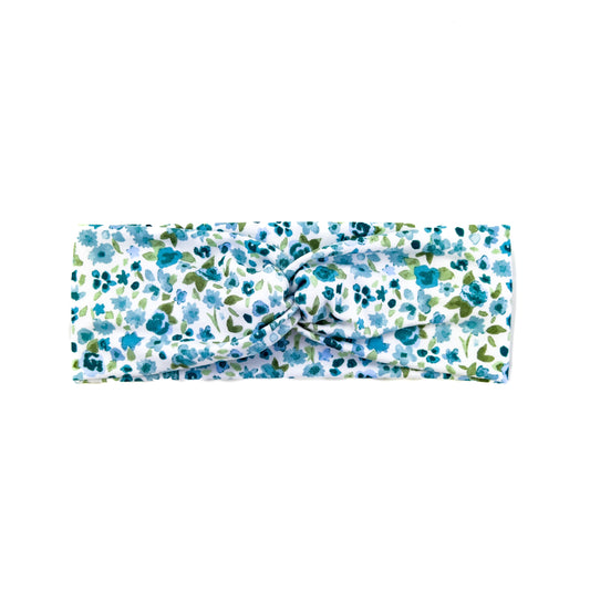 Blue Floral Headband