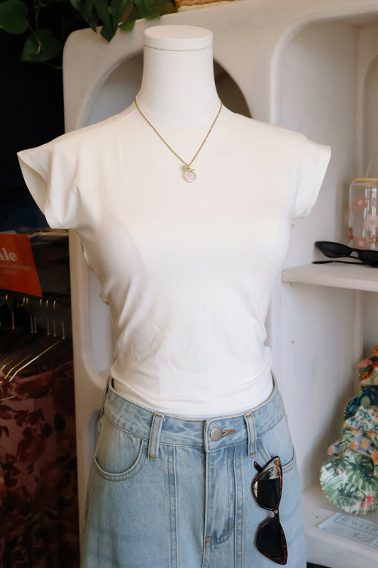 Open Back Top With Lace Tie