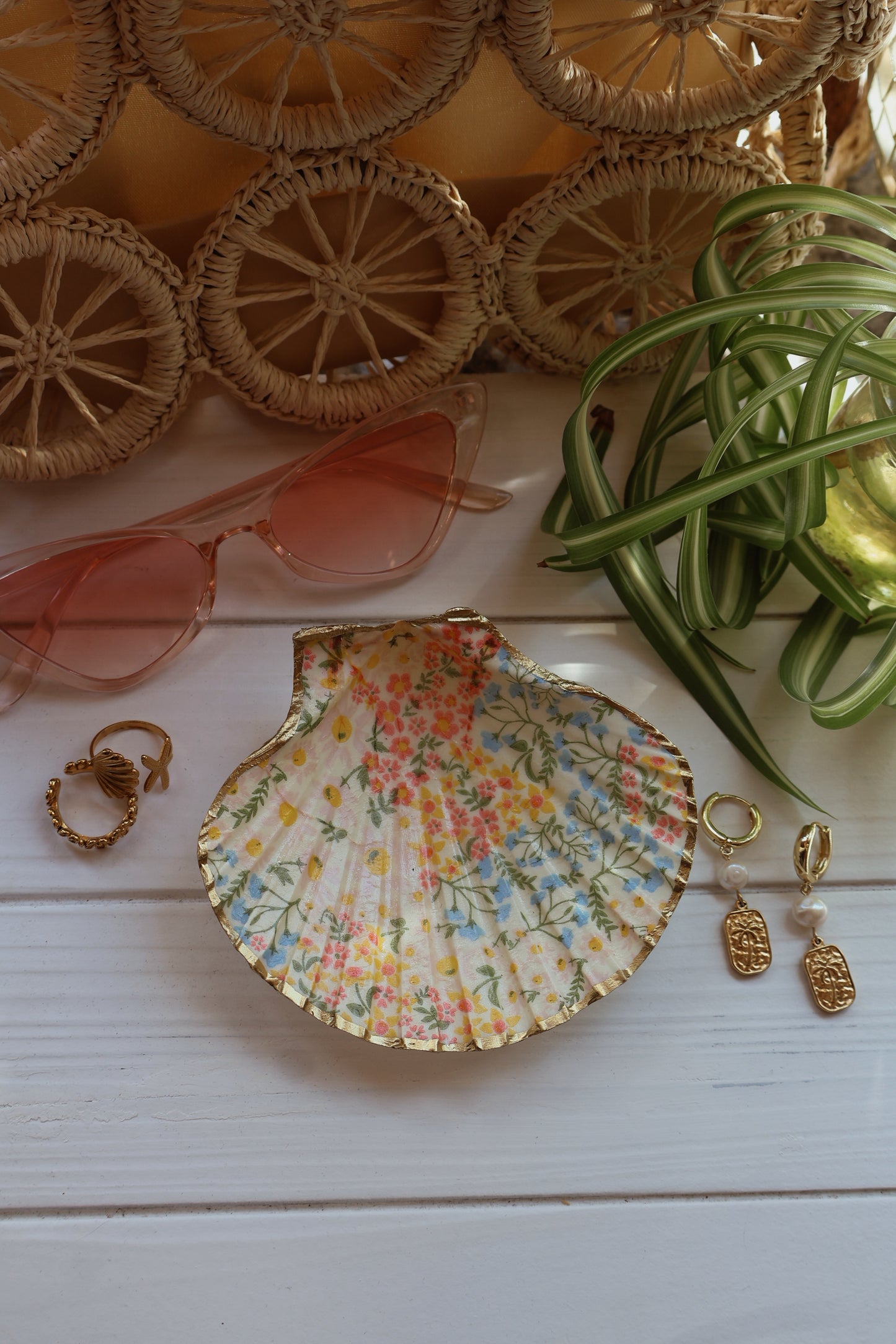 Spring Seashell Jewelry Dish