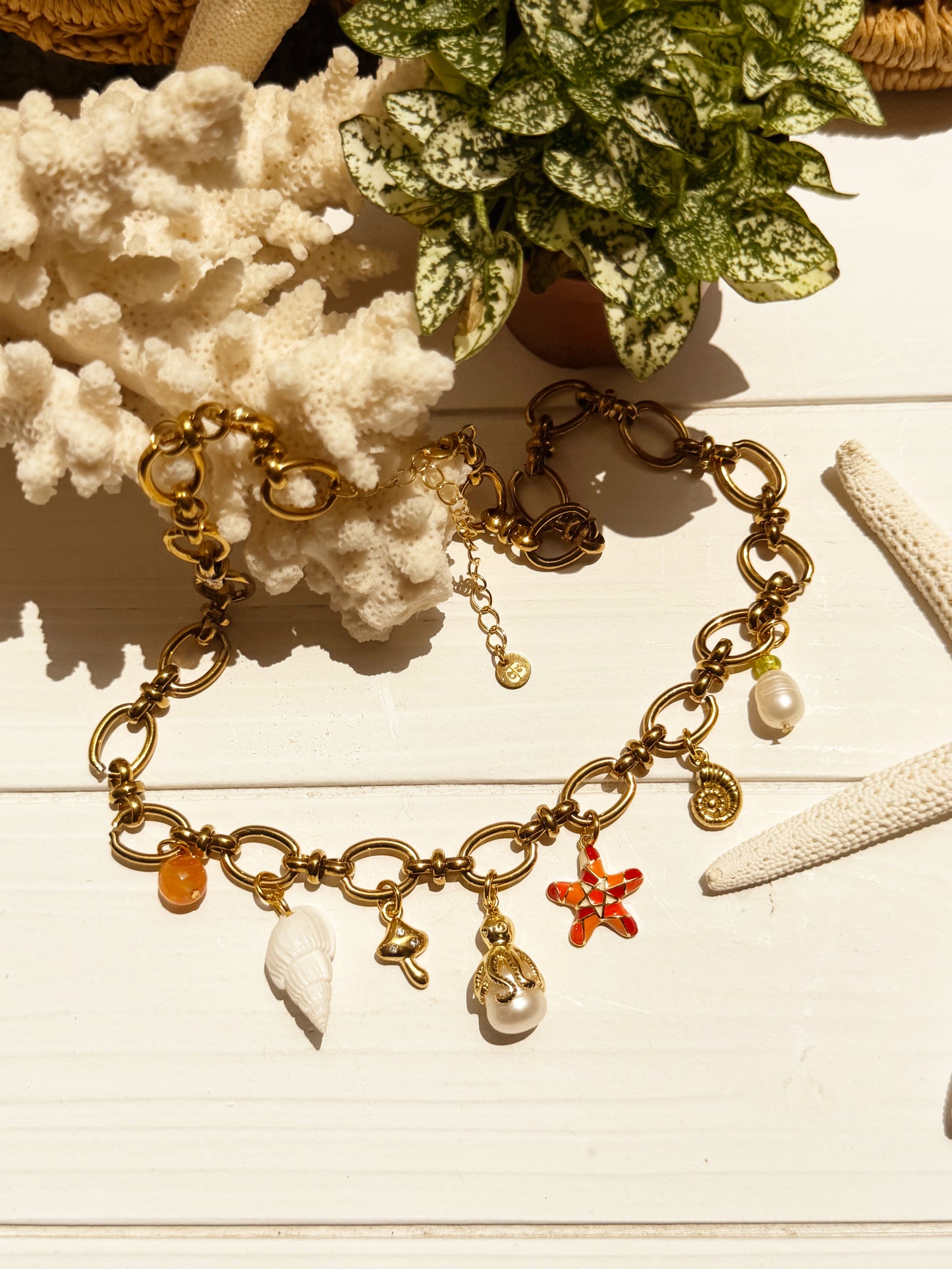Mermaid Treasure Charm Necklace