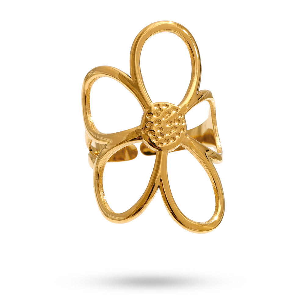 Statement Daisy Ring 18k