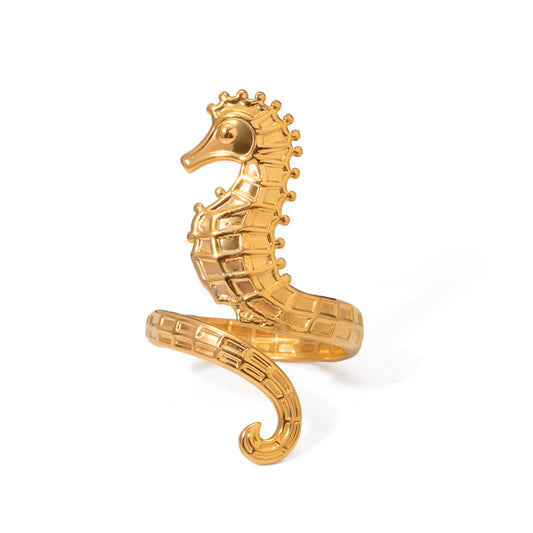 Seahorse Ring 18k